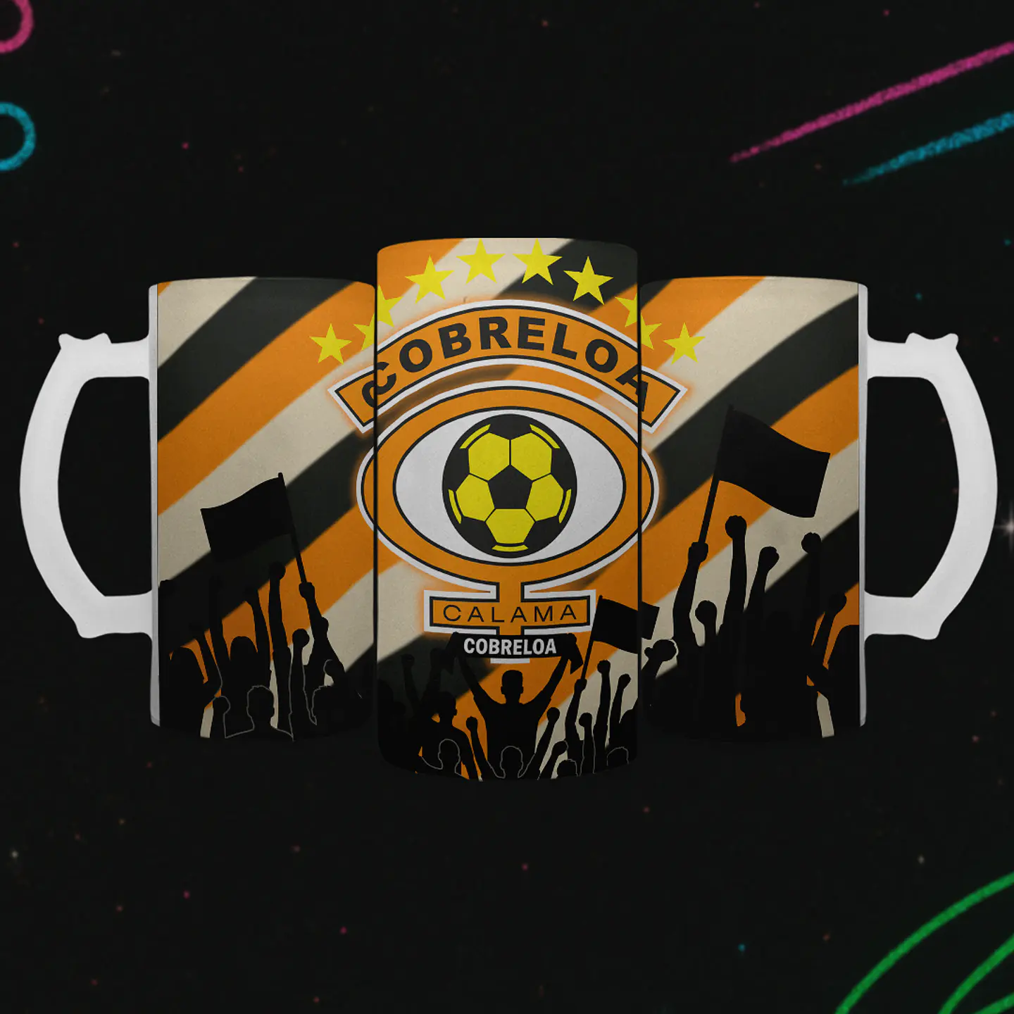 Shopero 500ml - Diseño Cobreloa: Orgullo de Calama y su Hinchada 2