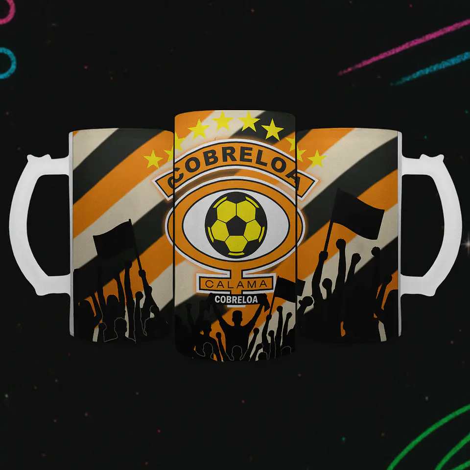 Shopero 500ml - Diseño Cobreloa: Orgullo de Calama y su Hinchada 2