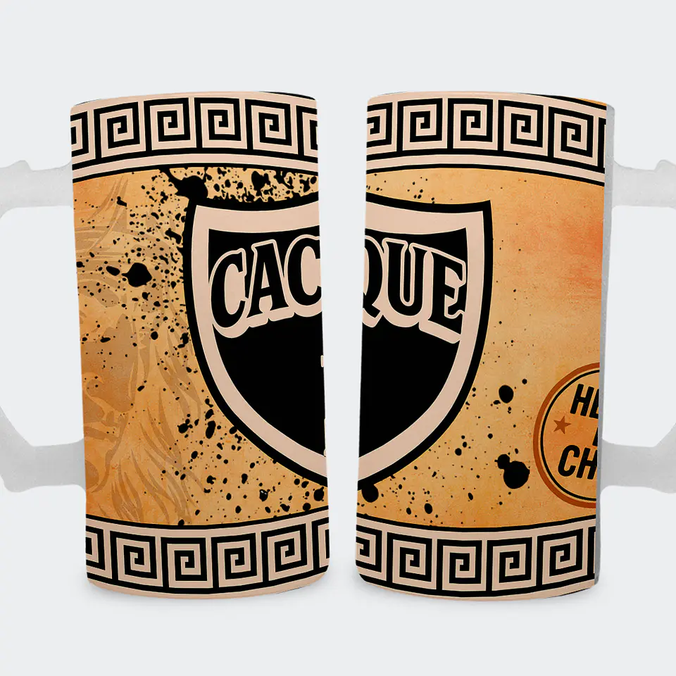 Shopero 500ml - Diseño Cacique: Gloria Eterna y Tradición 1