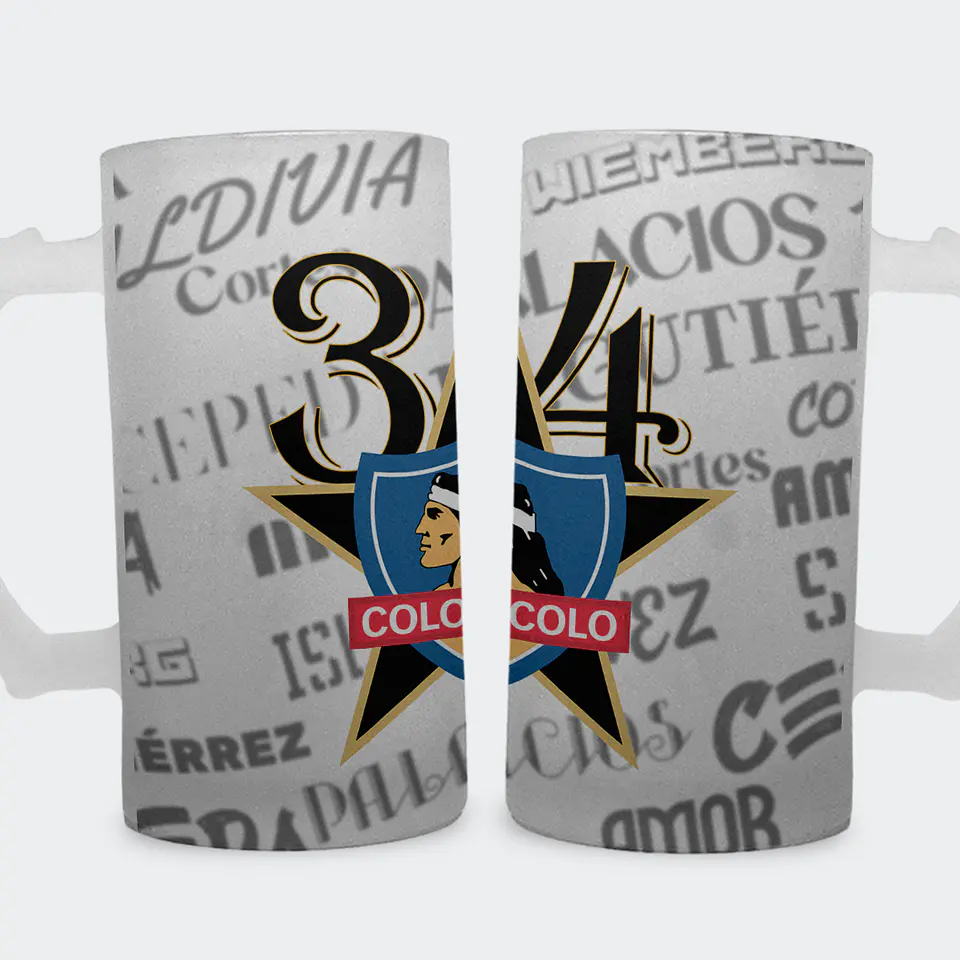 Shopero 500ml - Diseño Colo-Colo: La 34 y el Plantel de Gloria 1