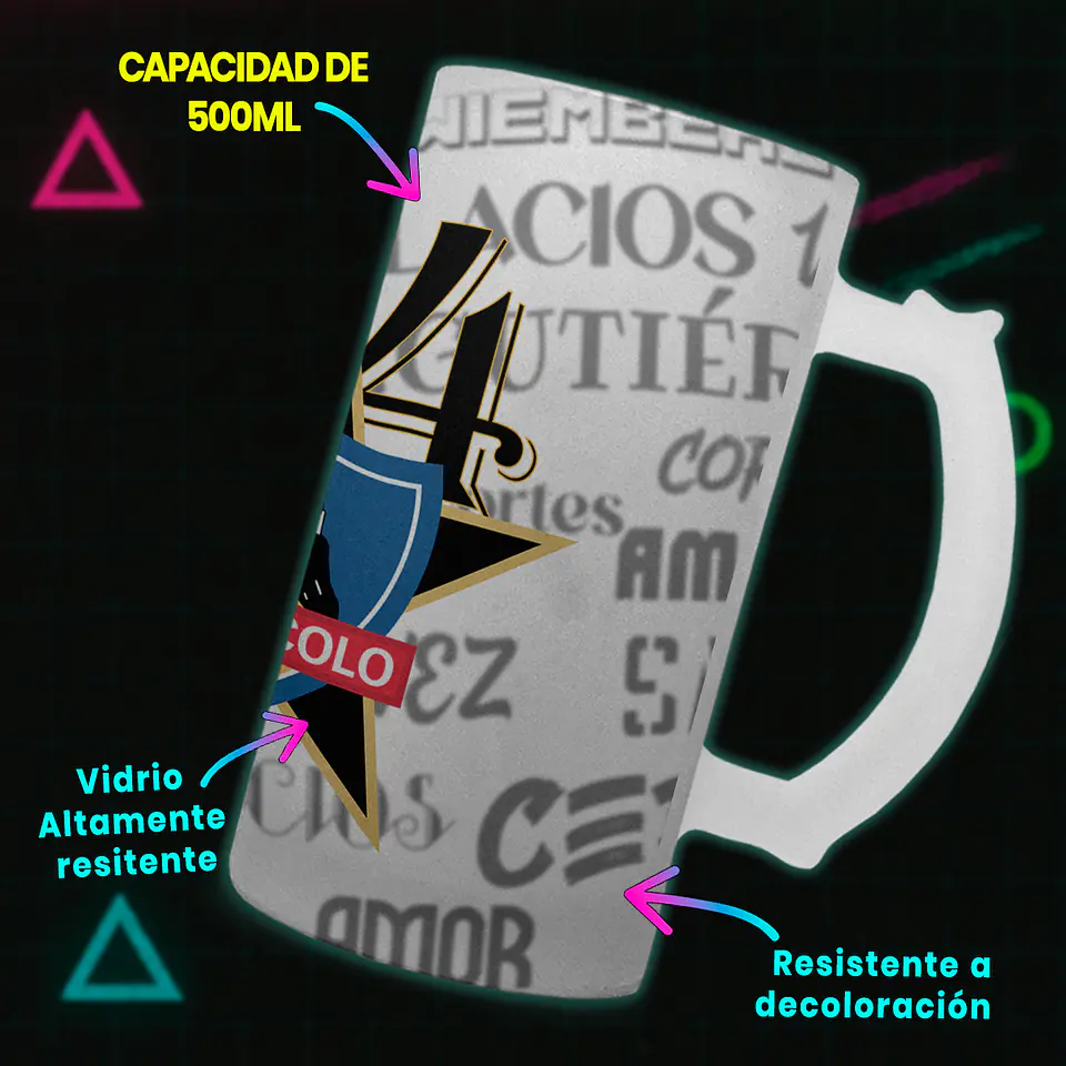 Shopero 500ml - Diseño Colo-Colo: La 34 y el Plantel de Gloria 3