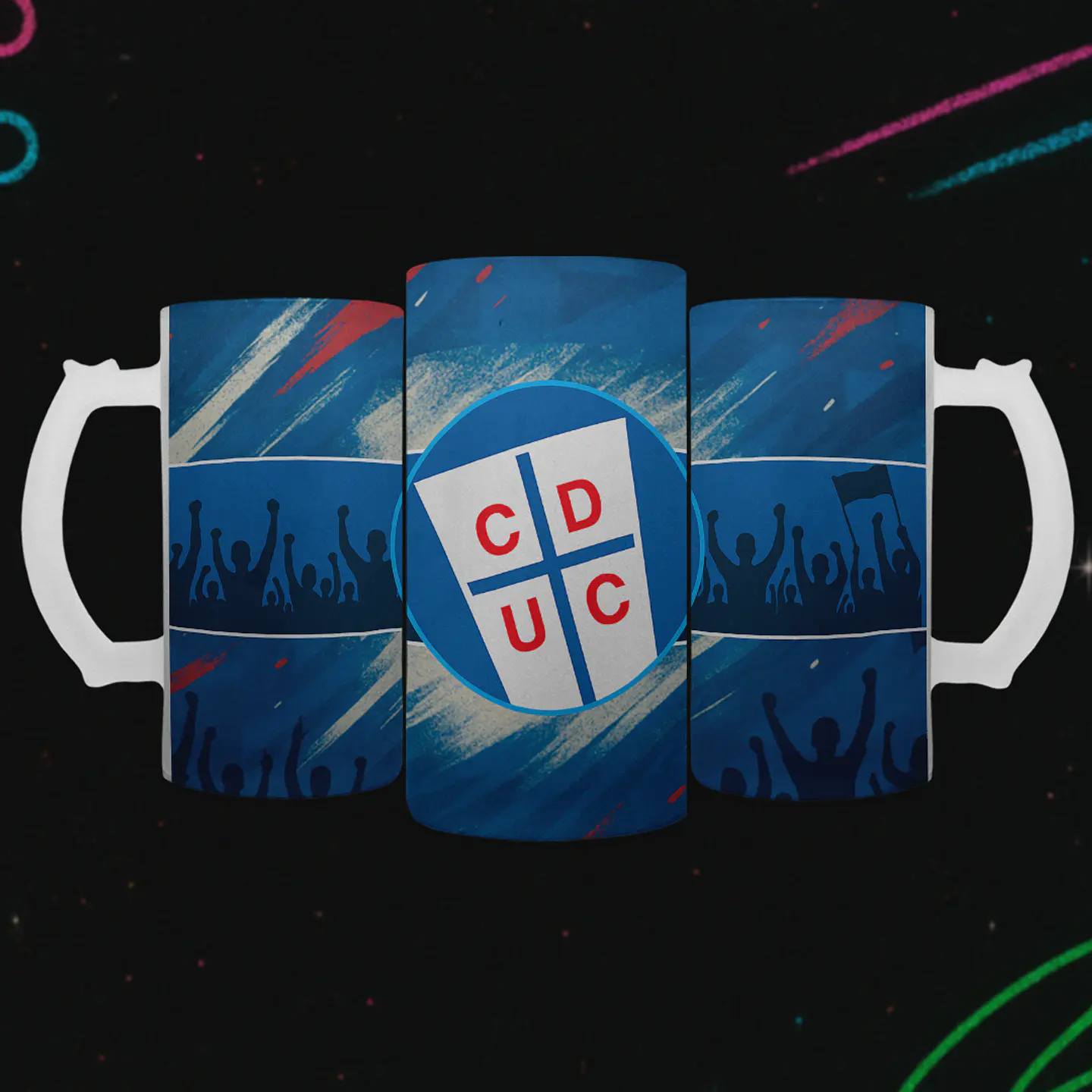 Shopero 500ml - Diseño U. Católica: Los Cruzados y su Hinchada 2