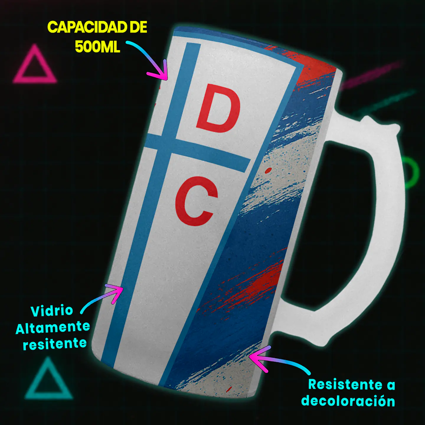 Shopero 500ml - Diseño Universidad Católica: Los Cruzados Art 3