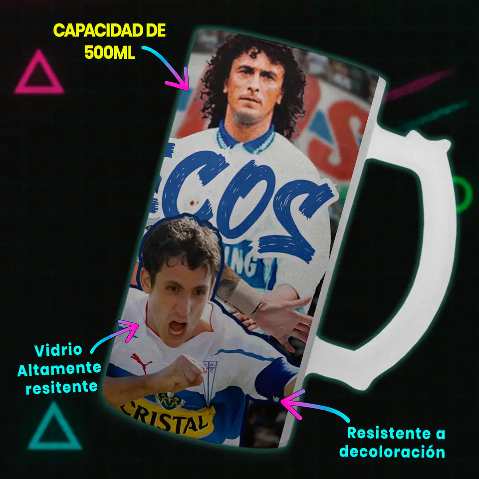 Shopero 500ml - Diseño U. Católica: Históricos Cruzados 3