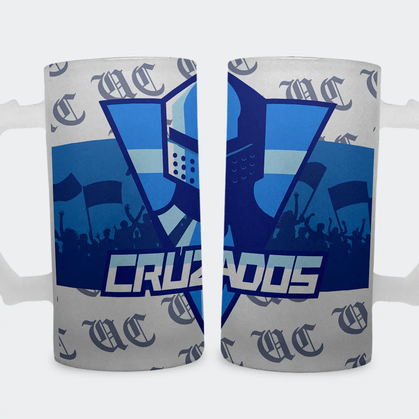 Shopero 500ml - Diseño Cruzados: Caballero de la Franja 1