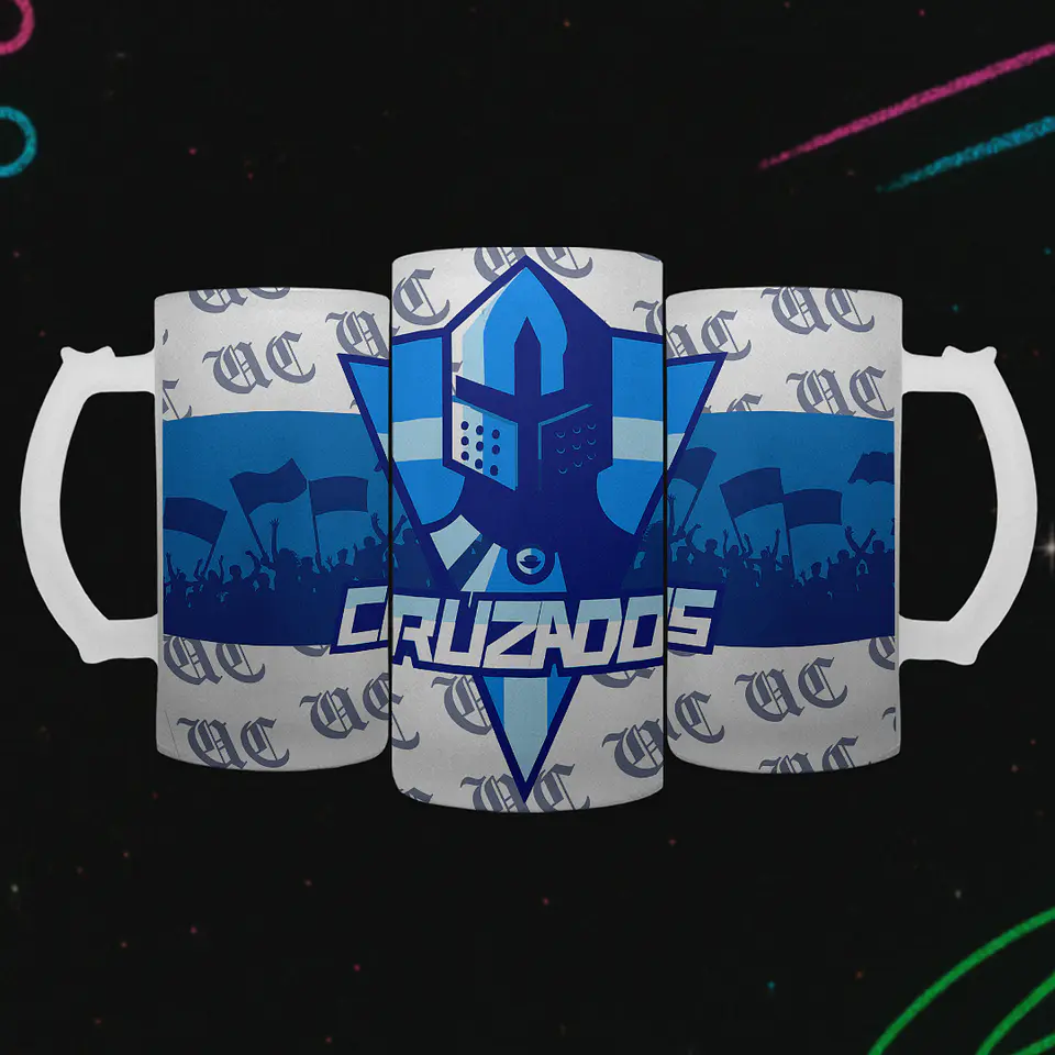 Shopero 500ml - Diseño Cruzados: Caballero de la Franja 2