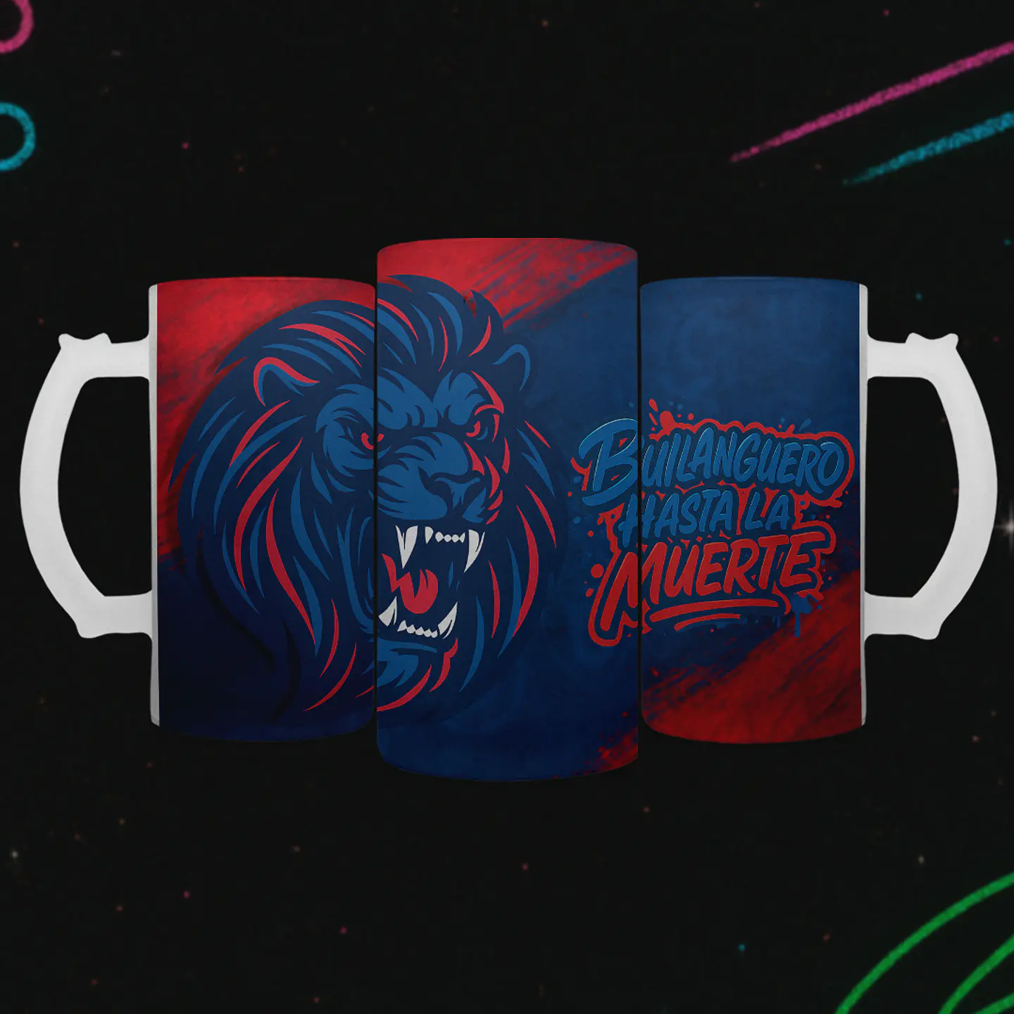 Shopero 500ml - Diseño U de Chile: Bullanguero Hasta la Muerte 2