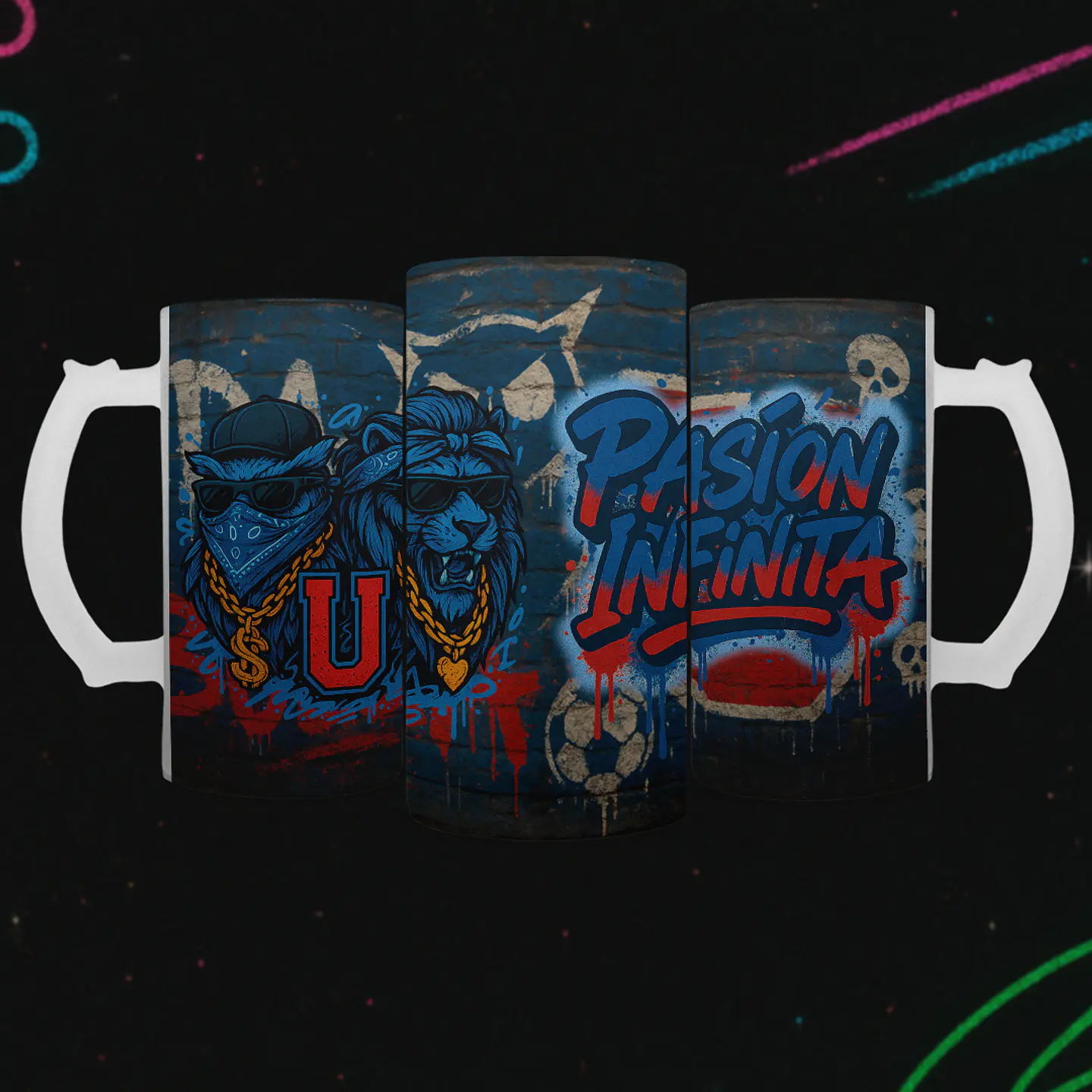 Shopero 500ml - Diseño U. de Chile: Pasión Infinita y Estilo Urbano 2