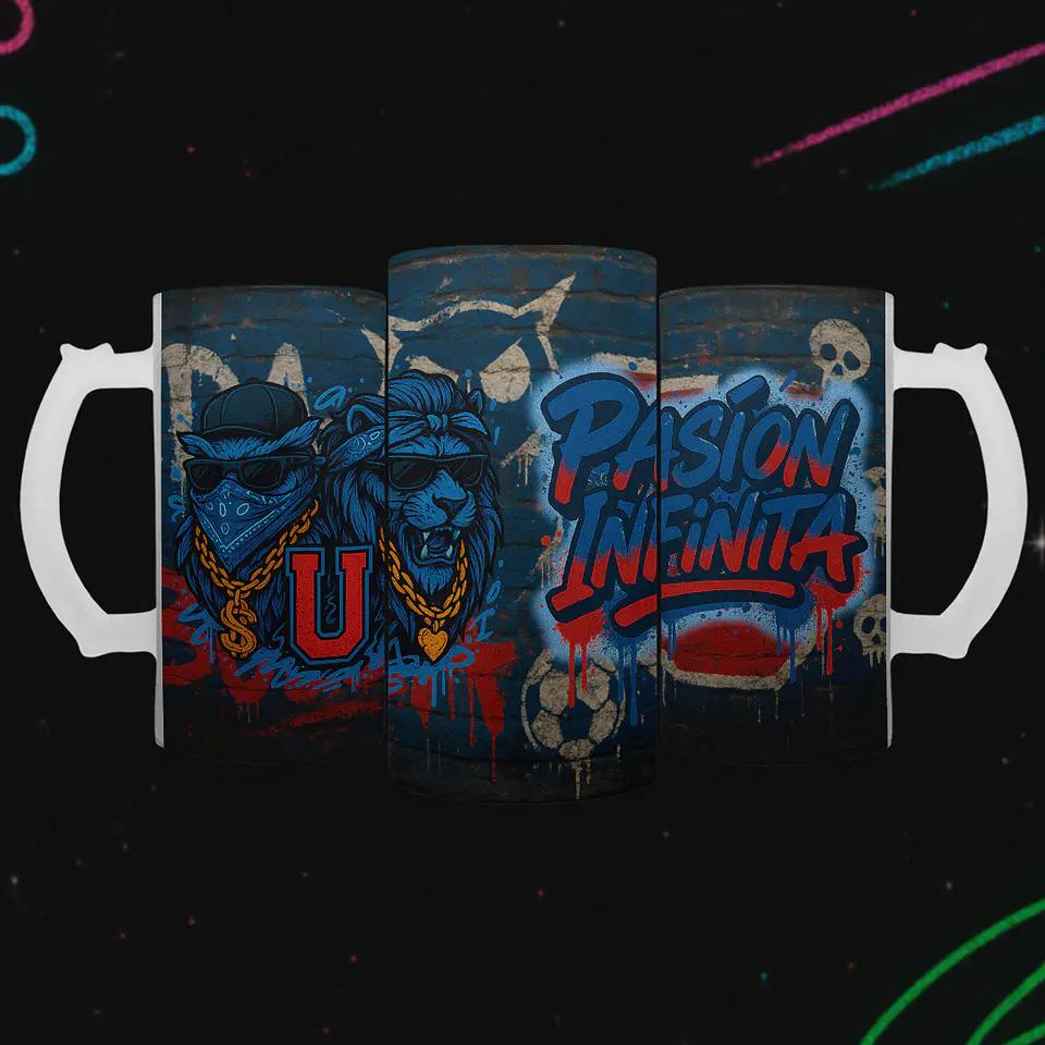 Shopero 500ml - Diseño U. de Chile: Pasión Infinita y Estilo Urbano 2