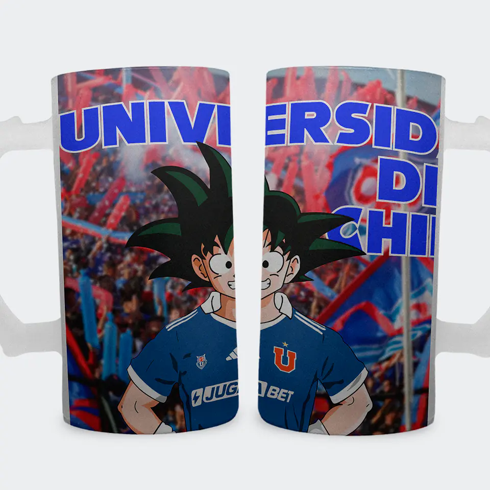 Shopero 500ml - Diseño U. de Chile: Goku Bullanguero 1