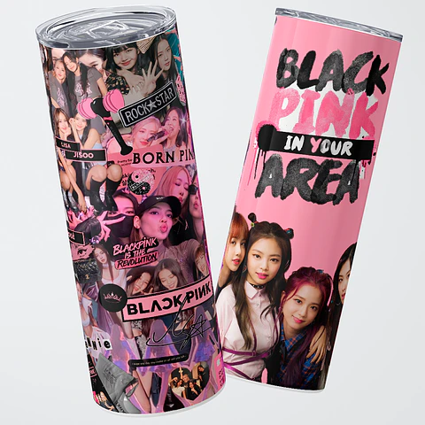 Vaso térmico 600ml – Diseño Blackpink Pink Revolution