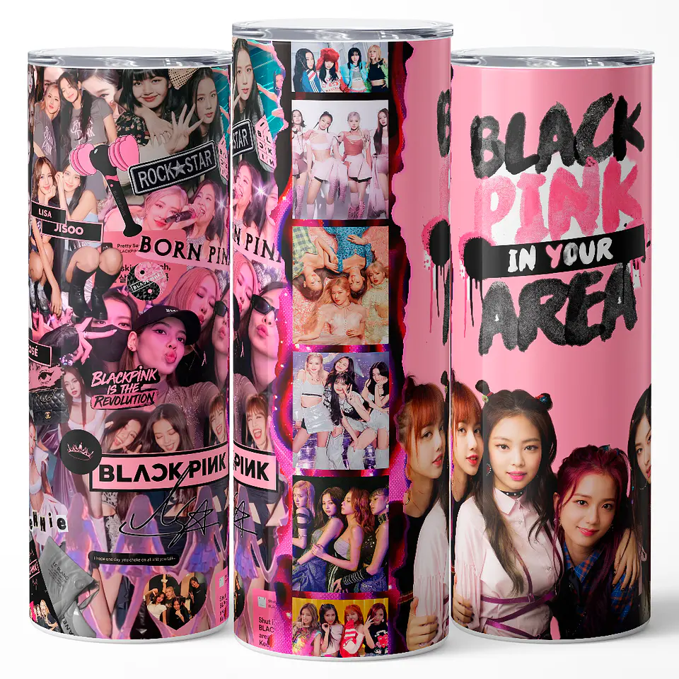 Vaso térmico 600ml – Diseño Blackpink Pink Revolution 3