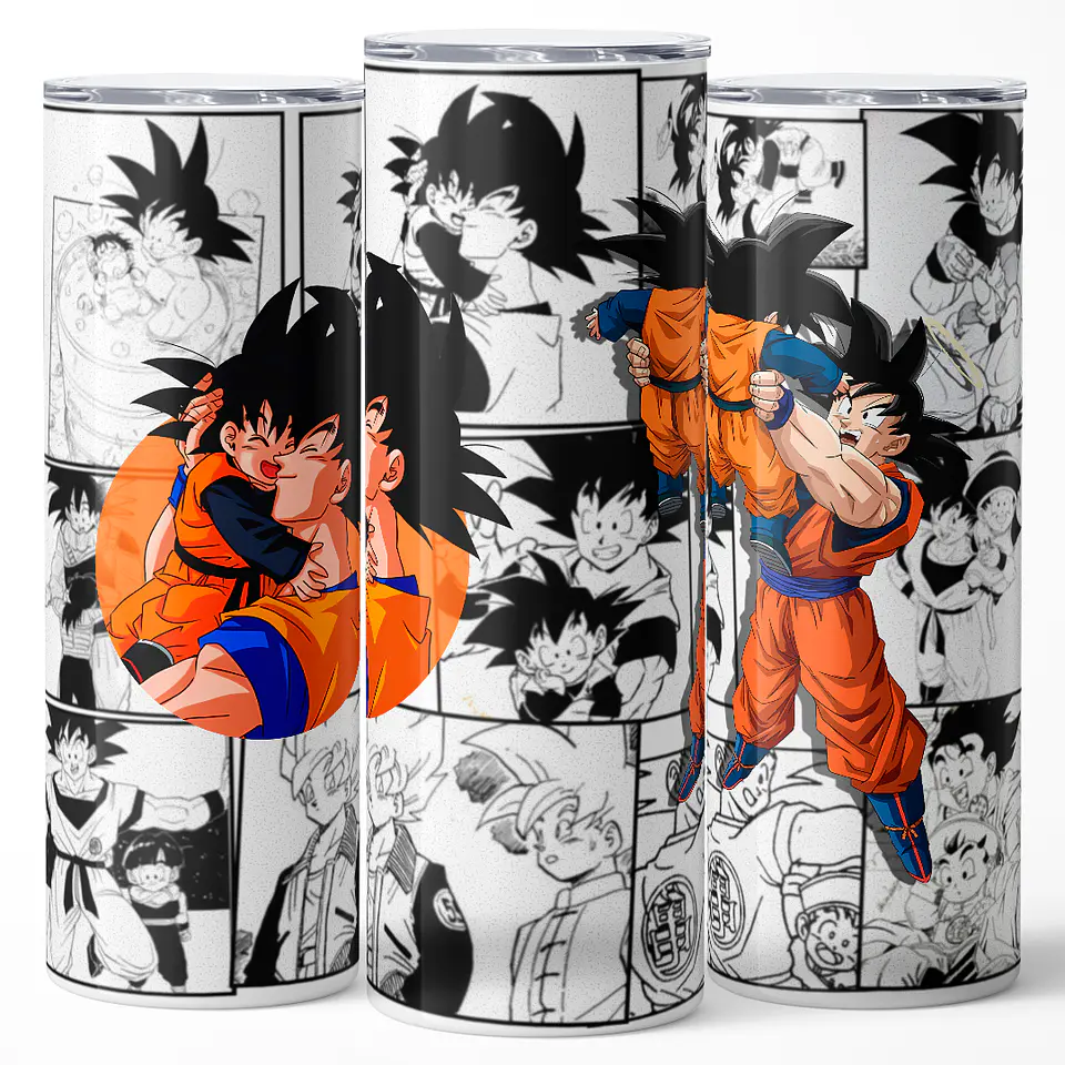 Vaso térmico 600ml - Diseño Goku y Gohan Manga Memories 3