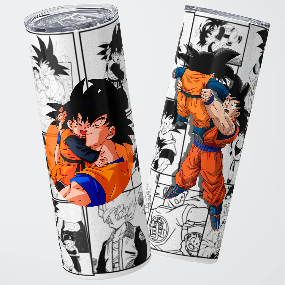 Vaso térmico 600ml - Diseño Goku y Gohan Manga Memories 1