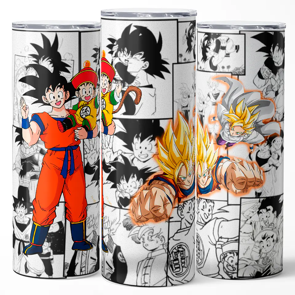 Vaso térmico 600 ml – Diseño Goku & Gohan 2