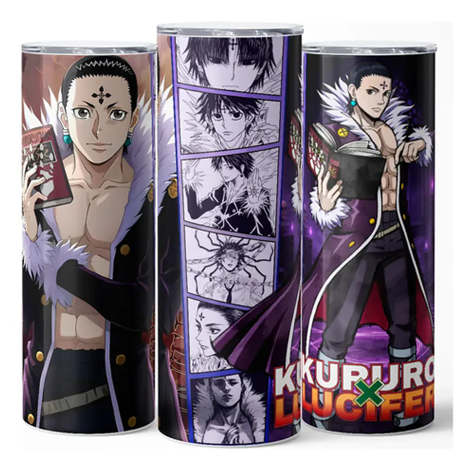Mug Termo Hunter X Hunter Kuroro Lucifer 600ml 3