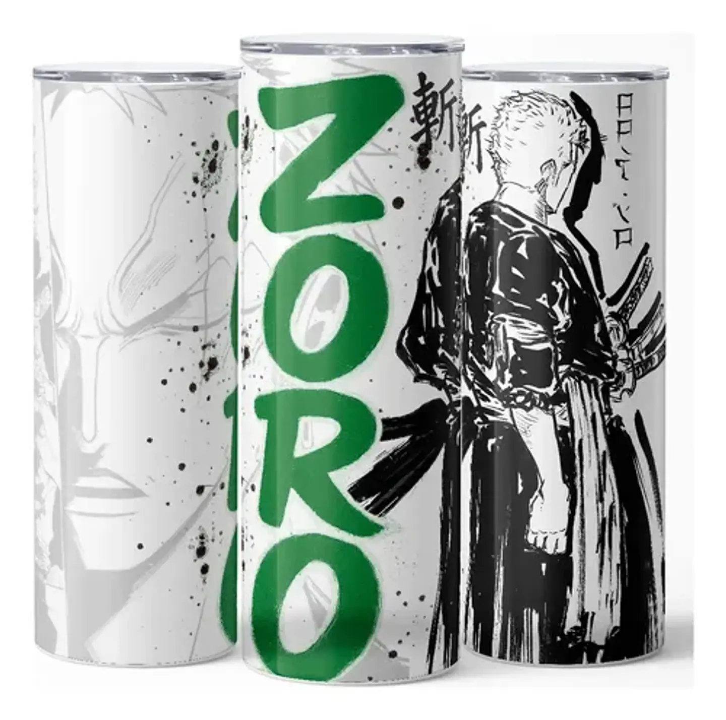 Mug Termo One Piece Zoro Ink Slash 600ml 3