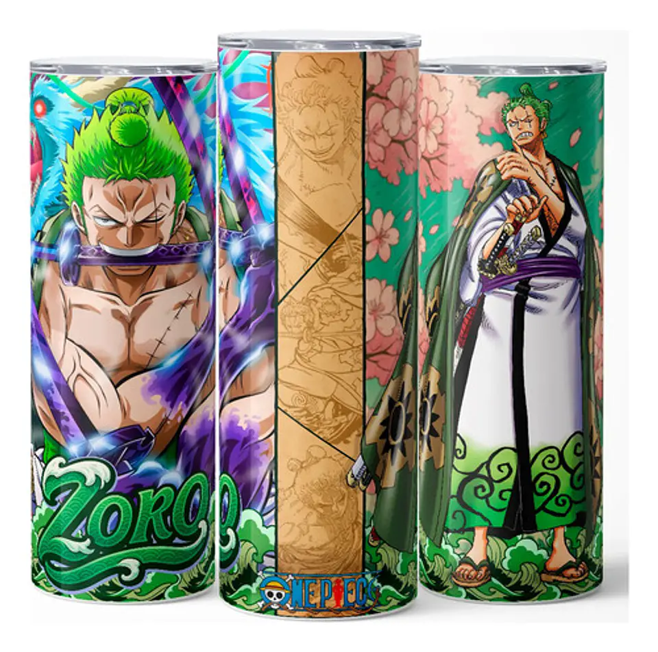Mug Termo One Piece Zoro Enma Unleashed 600ml 3