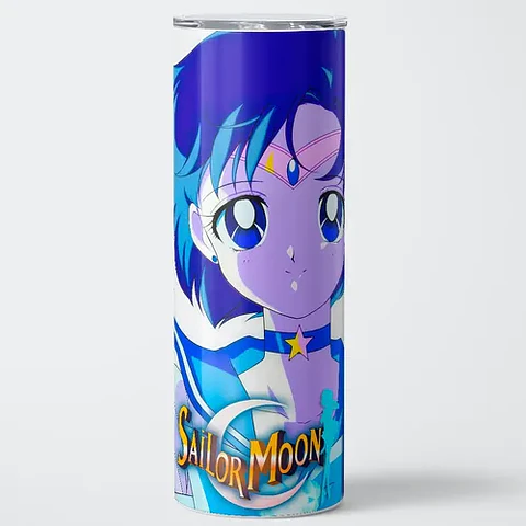 Mug Termo Sailor Moon Mercury Aqua Bubble 600ml