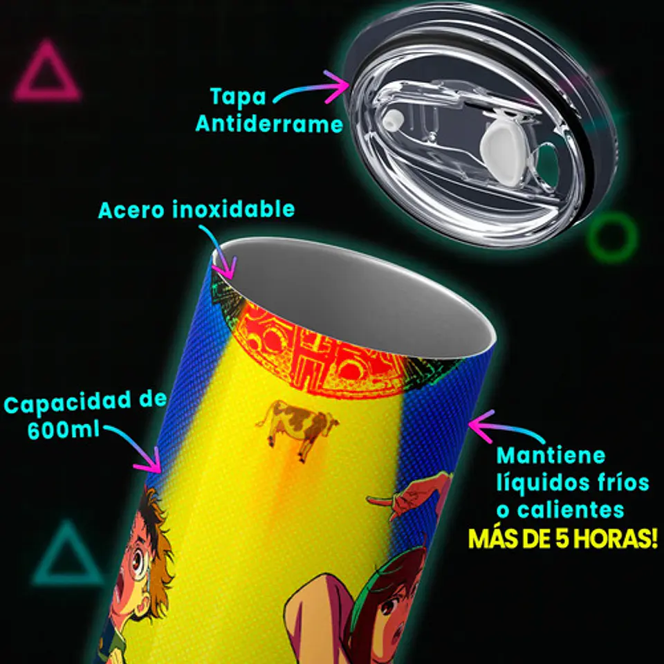 Mug Termo Dandadan Abduction Pop 600ml 4