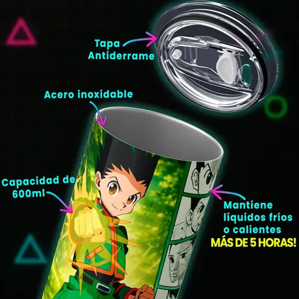 Mug Termo Hunter X Hunter Gon Freecss 600ml 4
