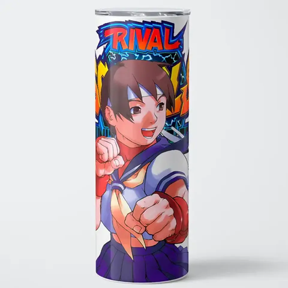 Mug Termo Capcom Sakura Kasugano Rival Schools 600ml 1