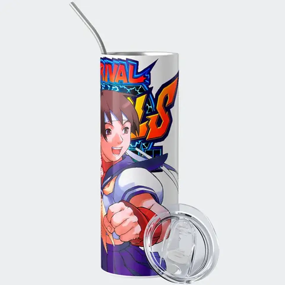 Mug Termo Capcom Sakura Kasugano Rival Schools 600ml 2