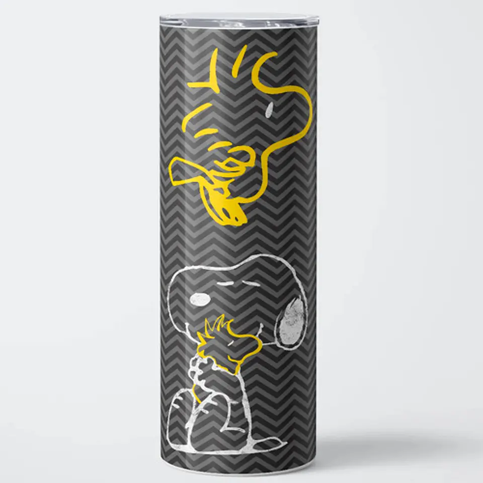Mug Termo Snoopy & Woodstock Charcoal Zigzag 600ml 1