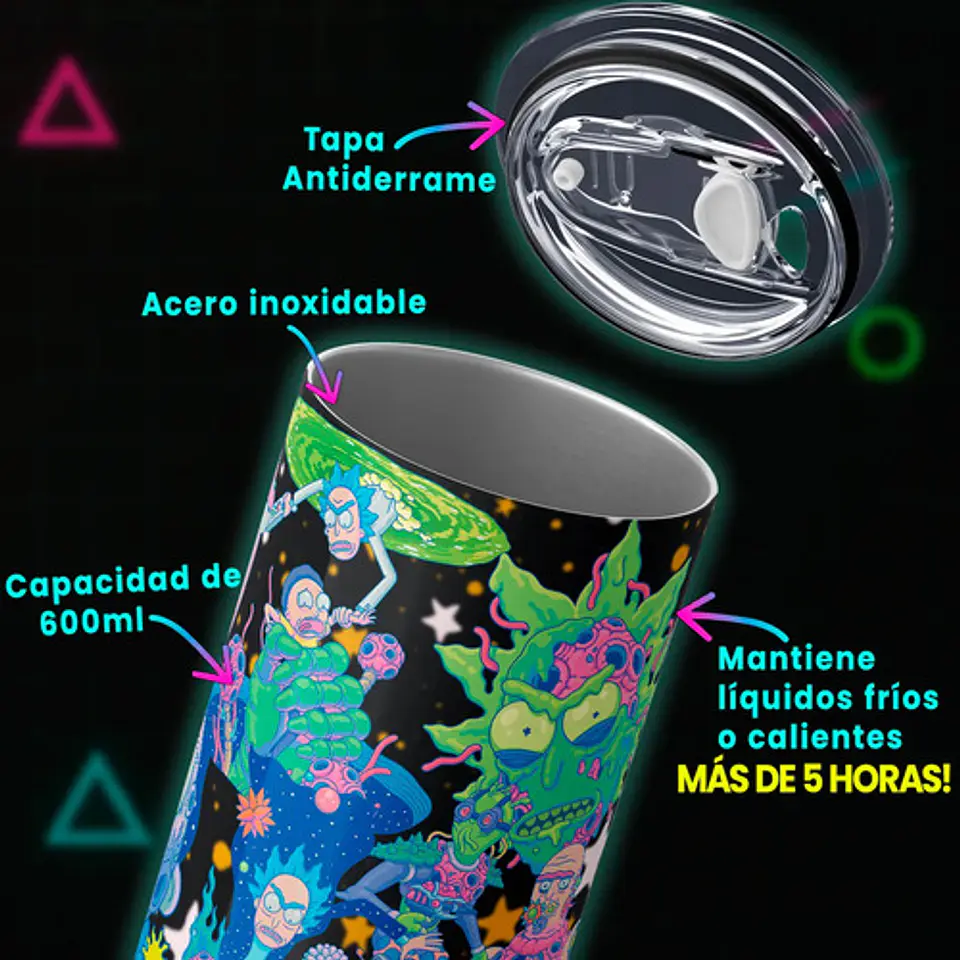 Mug Termo Rick And Morty Cosmic Trip 600ml 4
