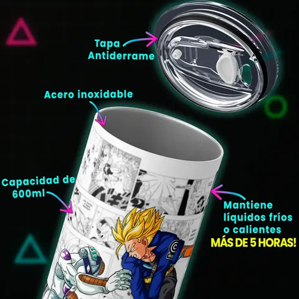 Mug Termo Dragon Ball Trunks Future Sword 600ml 4