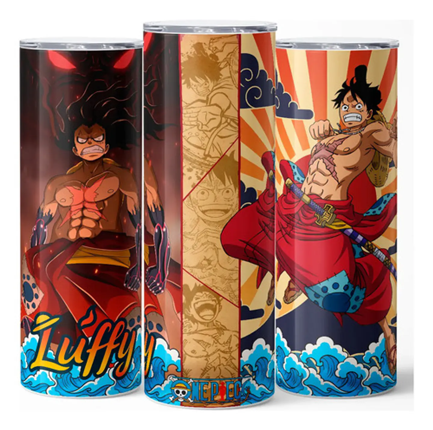 Mug Termo One Piece Luffy Wano Sunburst 600ml 3