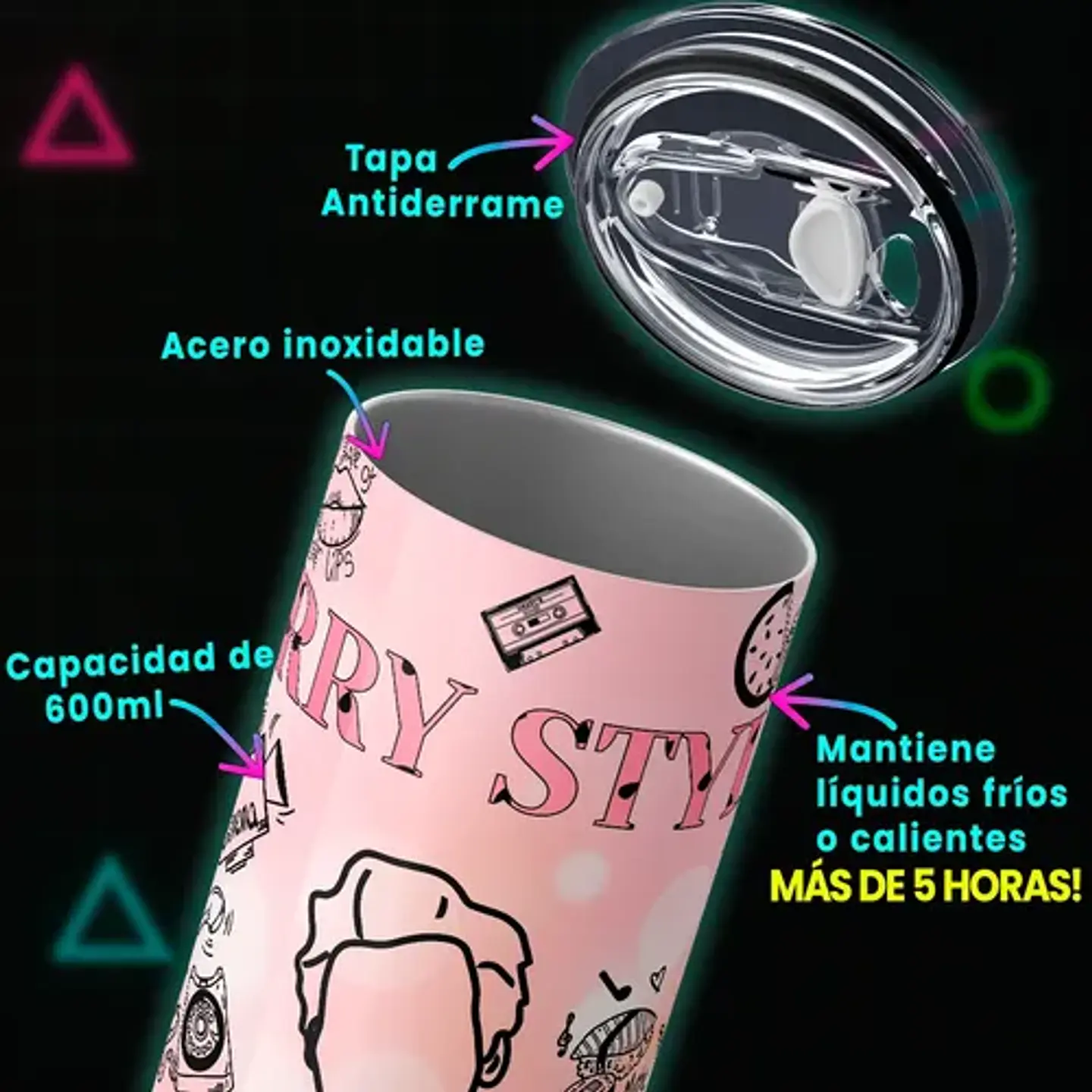 Mug Termo Harry Styles Golden House Edition 600ml 4