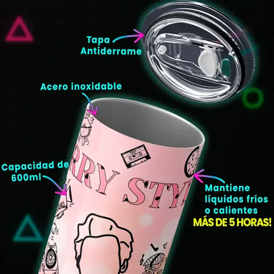 Mug Termo Harry Styles Golden House Edition 600ml 4