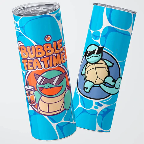Mug Termo Pokémon Squirtle Squad Bubble Tea 600ml