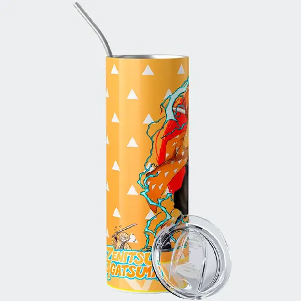 Mug Termo Demon Slayer Zenitsu Thunder Strike 600ml 2