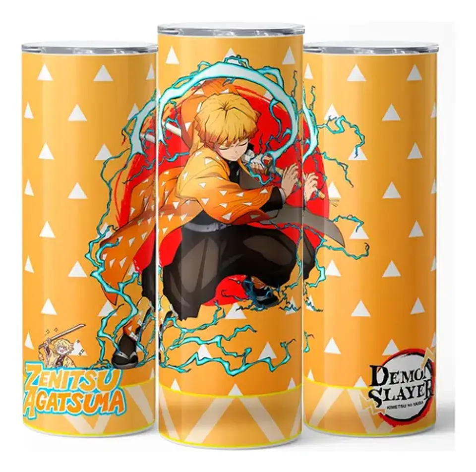 Mug Termo Demon Slayer Zenitsu Thunder Strike 600ml 3