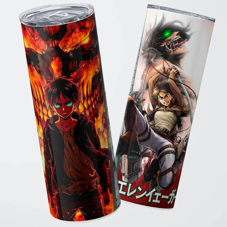 Mug Termo Attack On Titan Eren Yeager Founding Path 600ml 1