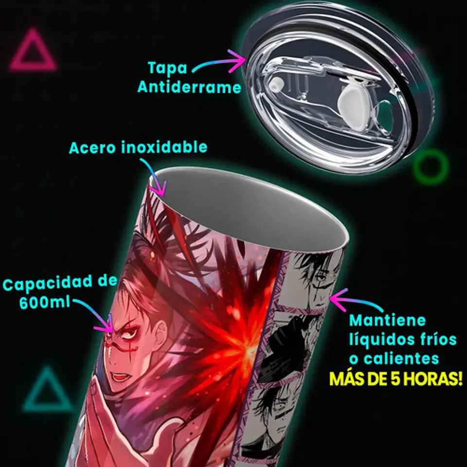 Mug Termo Jujutsu Kaisen Choso Blood Convergence 600ml 4