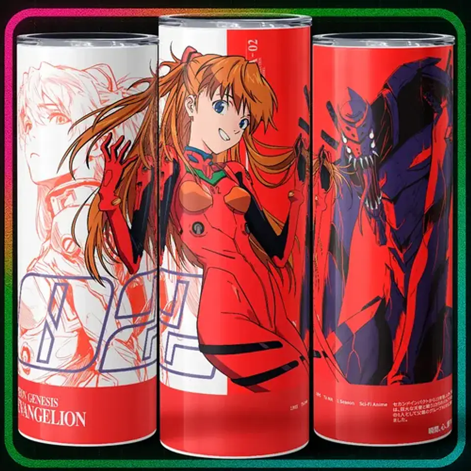 Mug Termo Evangelion Asuka 600ml 2