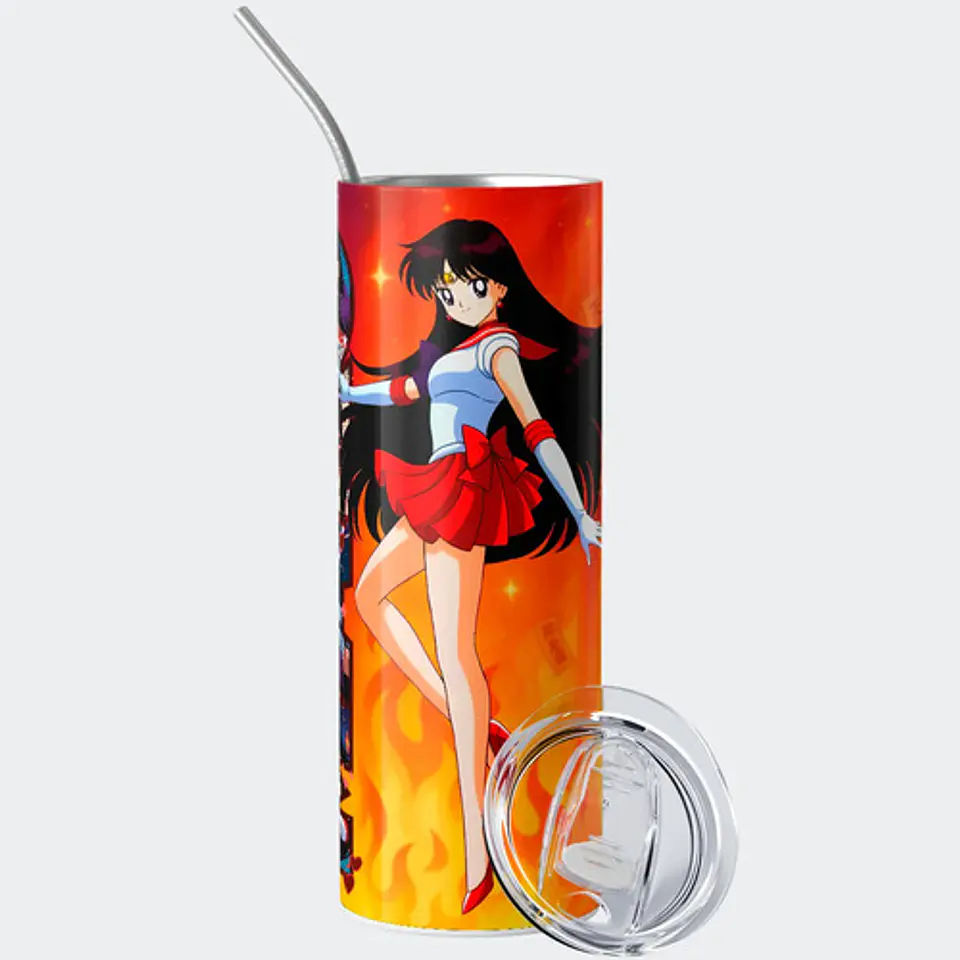 Mug Termo Sailor Moon Mars Fire Passion 600ml 2