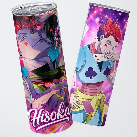Mug Termo Hunter X Hunter Hisoka Neon Trick 600ml