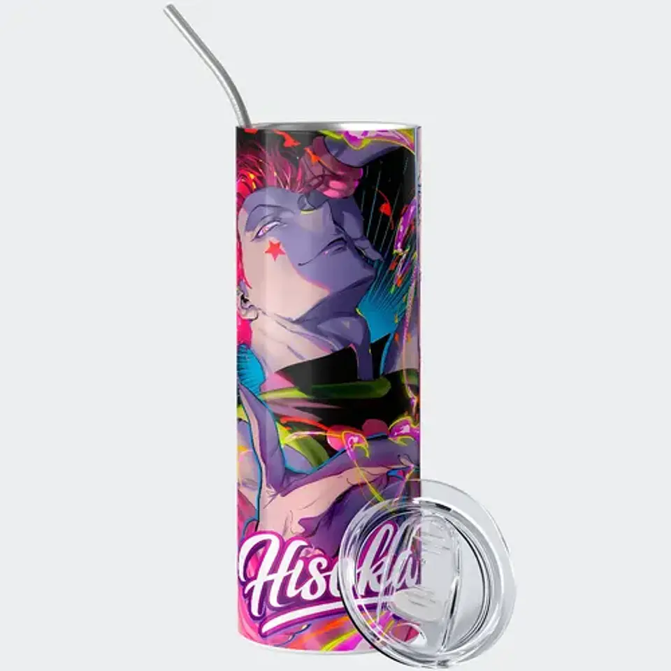 Mug Termo Hunter X Hunter Hisoka Neon Trick 600ml 2