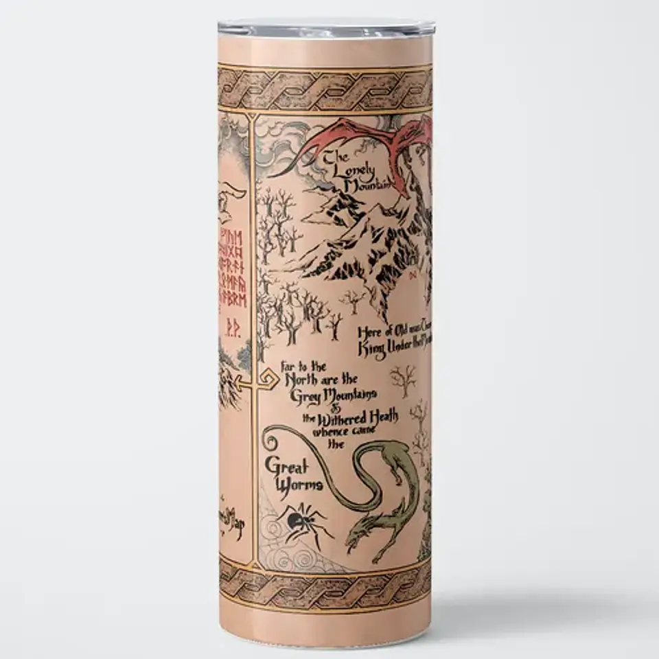 Mug Termo El Señor De Los Anillos Thror's Map 600ml 1