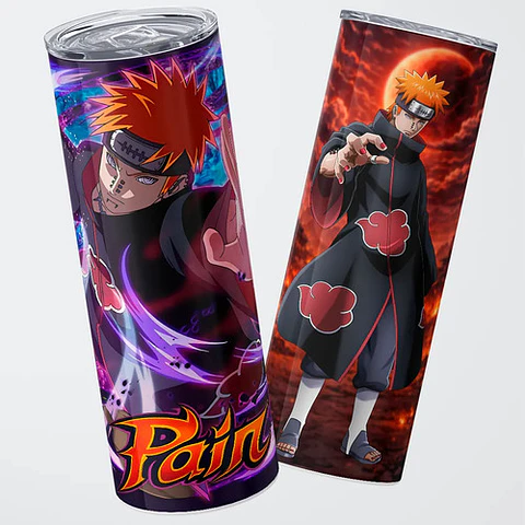 Mug Termo Naruto Pain Akatsuki Shinra Tensei Edition 600ml