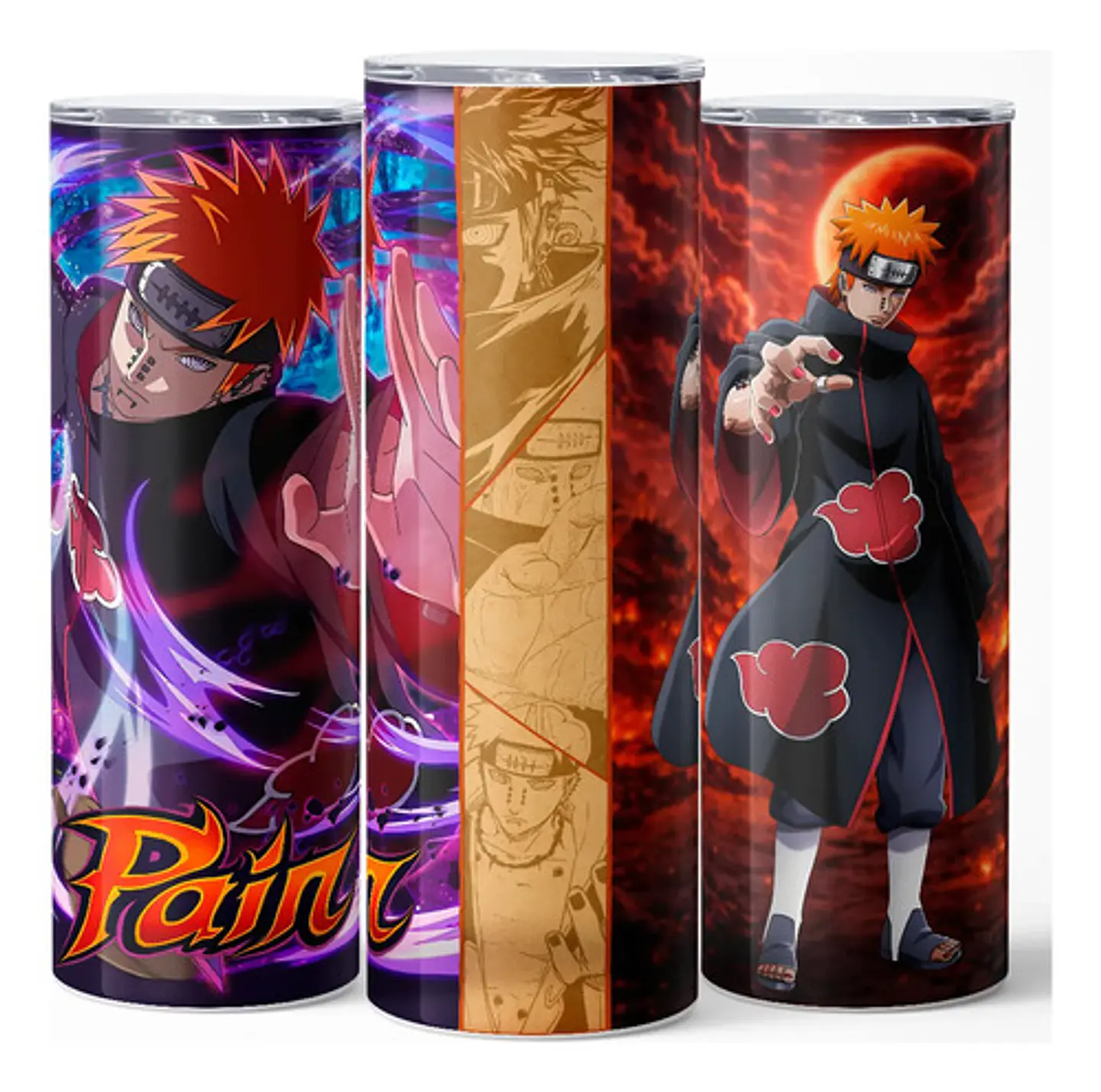 Mug Termo Naruto Pain Akatsuki Shinra Tensei Edition 600ml 3
