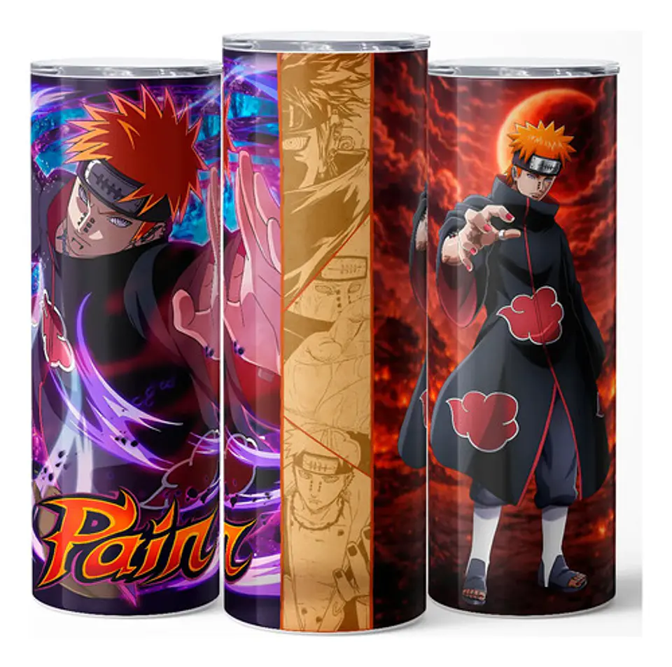 Mug Termo Naruto Pain Akatsuki Shinra Tensei Edition 600ml 3