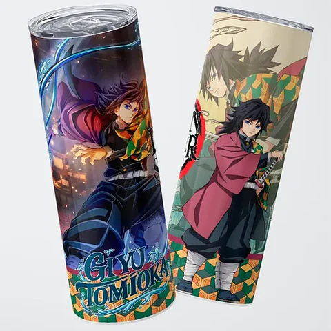 Mug Termo Demon Slayer Giyu Tomioka Tidal Harmony 600ml