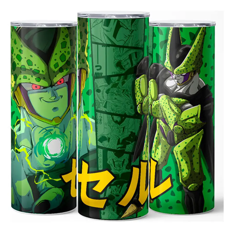 Mug Termo Dragon Ball Cell Perfect 600ml 3