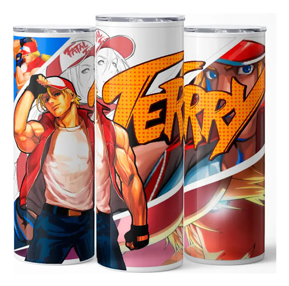 Mug Termo Fatal Fury Terry Bogard    Retro 600ml 3