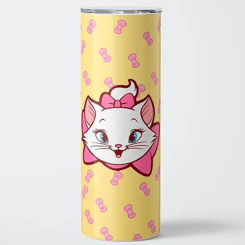 Mug Termo Disney Marie Pink Bows 600ml